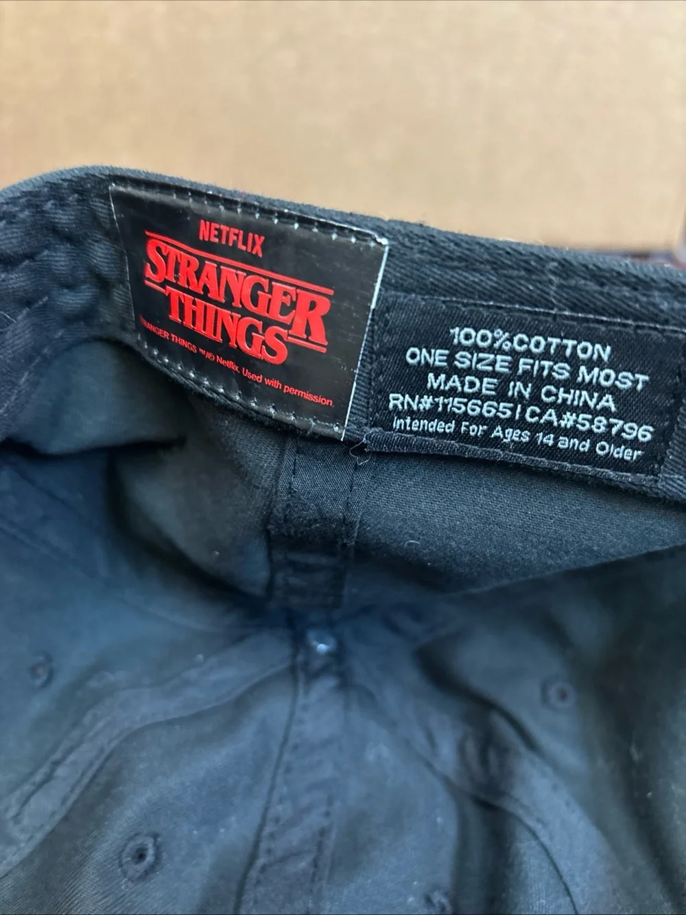 Hellfire Club Dad Hat Baseball Cap Black One Size Strapback Stranger Things
